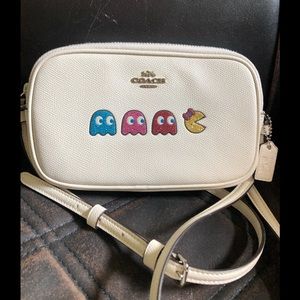 Coach Ms Pac-Man Leather Crossbody Camera Bag